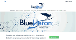 Desktop Screenshot of blueheronbio.com