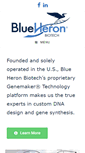 Mobile Screenshot of blueheronbio.com